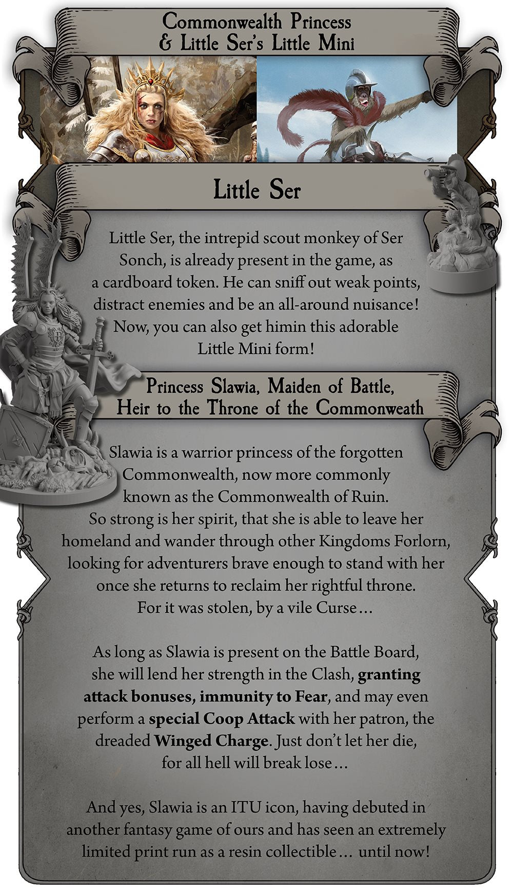 Kingdoms Forlorn: Dragons, Devils and Kings Princess Slawia and Little Ser + KS Exclusive English