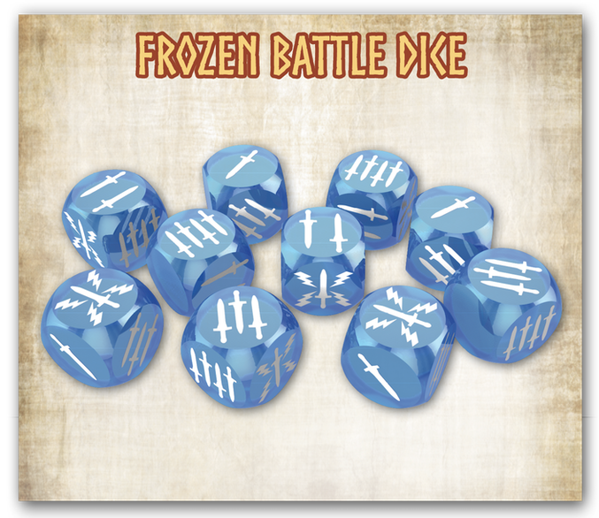 Mythic Battle Ragnarök Frozen Battle Dice KS Exklusives Englisch