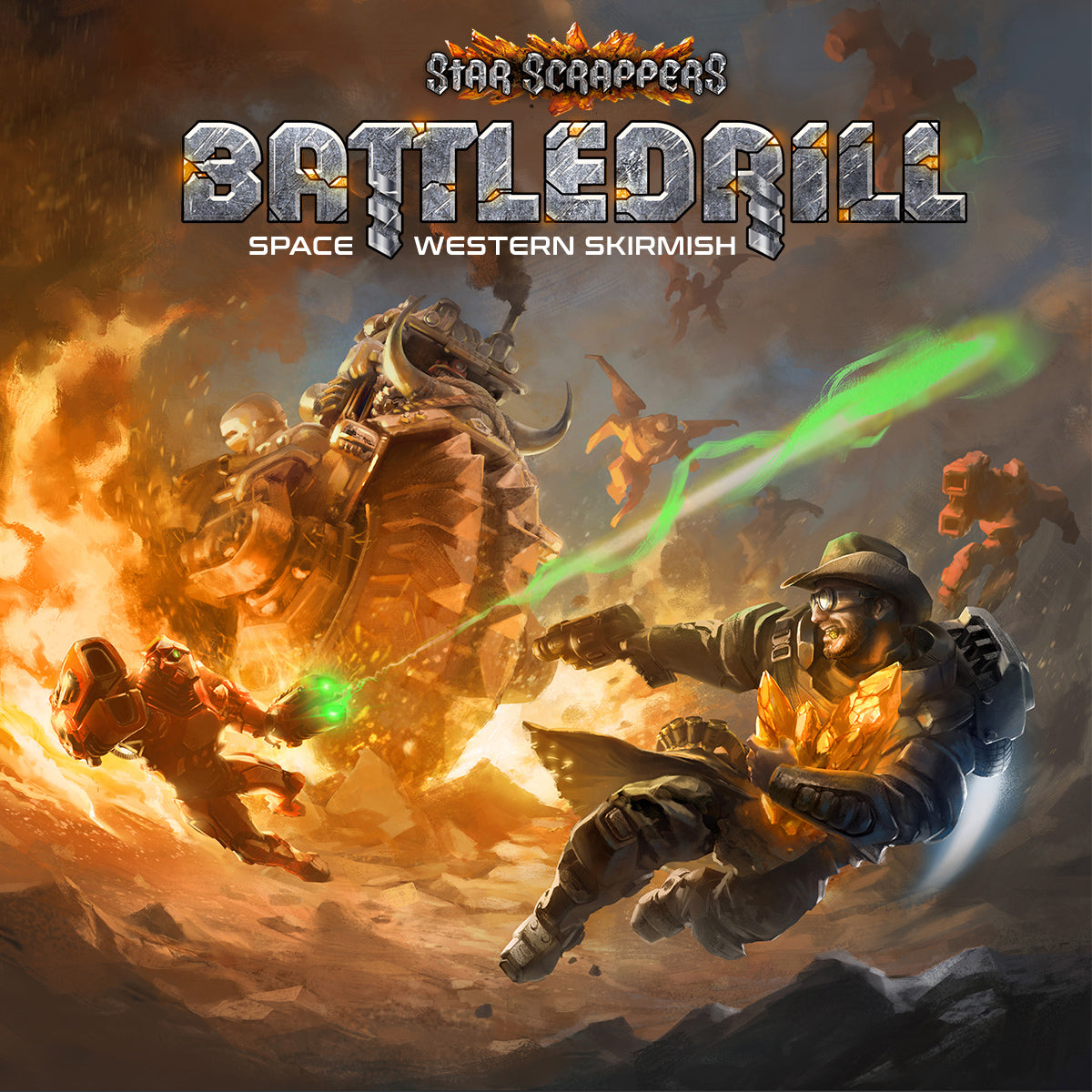Rockgrinder Bioss Fraktion Battledrill Kickstarter Brettspiele, Rollenspiel Maler