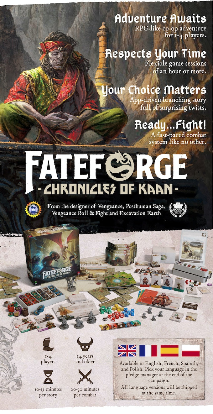 Fateforge Chronicles of Khan Emporer Pledge Kickstarter Englisch Stretch Goals KS Exclusives