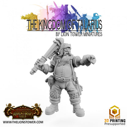Chief Engineer Sidney - Kingdom of Talarius from Lion Tower Miniatures