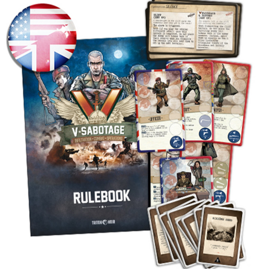 V-Sabotage Deluxe Base Game Upgrade Pack English Kickstarter Edition Triton Noir