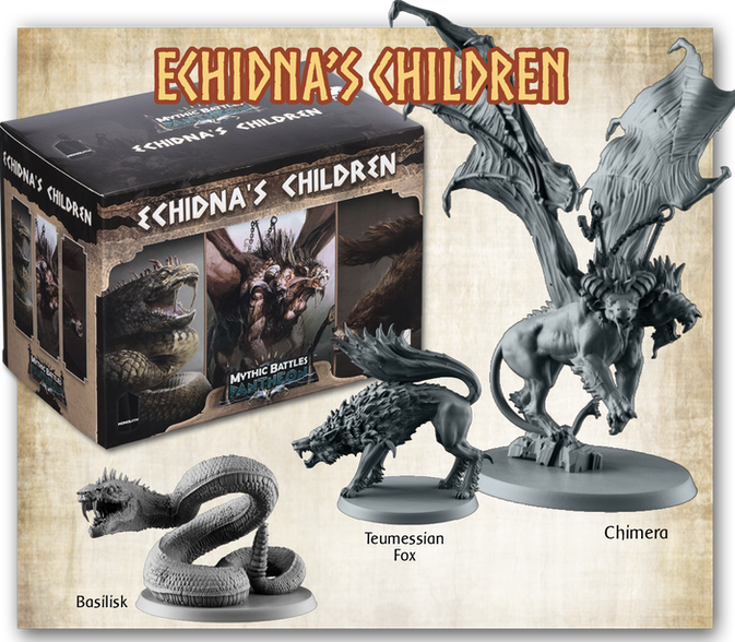 Mythic Battle Pantheon 1.5 Echidna`s Children Expansion + Stretchgoals + KS Exclusive English
