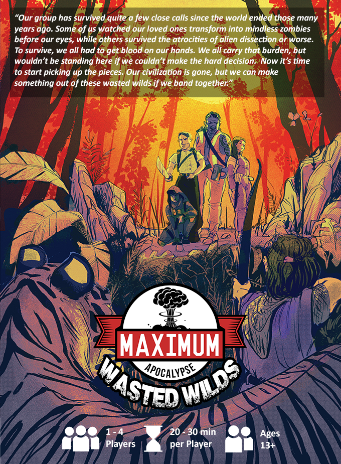 Maximum Apocalypse: Wasted Wilds Games englische Kickstarter Ausgabe