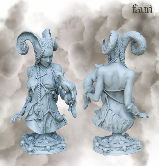 Faun Büste aus dem Set Fantasy Busts von Printomancer3d