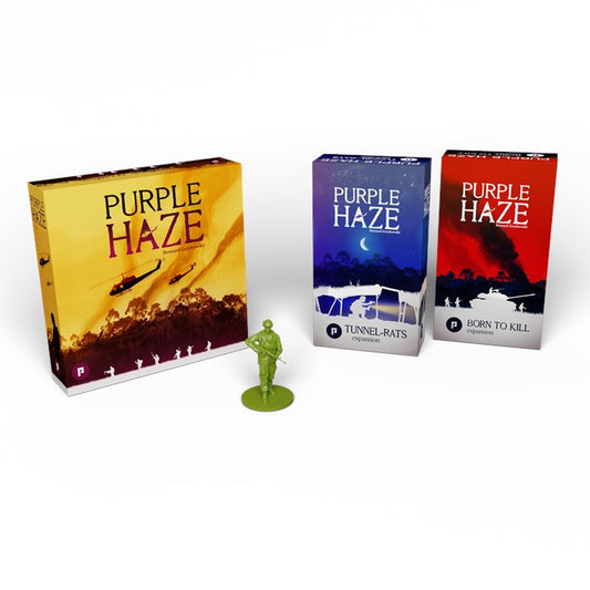 Purple Haze: Grundspiel + 2 Erweiterungen +Stretchgoals englische Kickstarter Ausgabe