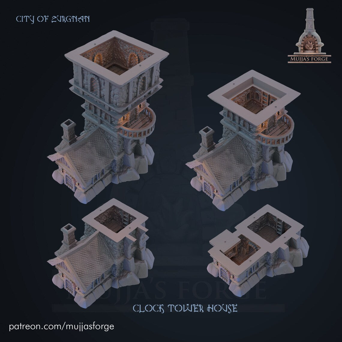 Clock Tower House RPG Mujjas Forge City of Zurgnan
