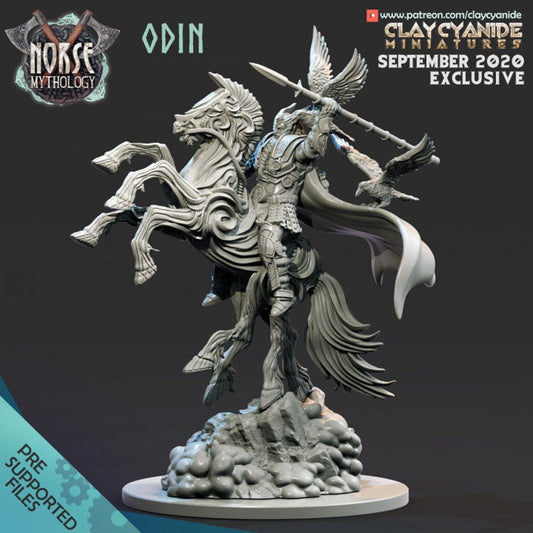 Göttervater Odin  aus dem Nordische Mythologie Set von Clay Cyanide Miniatures