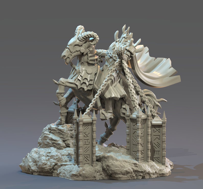 Engel Abaddon  aus Engel gegen Dämonen Set von Clay Cyanide Miniatures