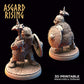 Zwerge 1 Krieger Rüstung Asgard Rising DnD RPG Tabletop