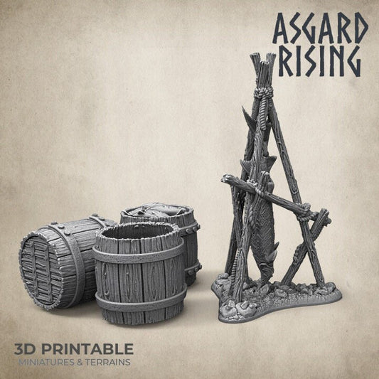 Barrel Fish Barrel Fish Smoker RPG DnD Asgard Rising Campset