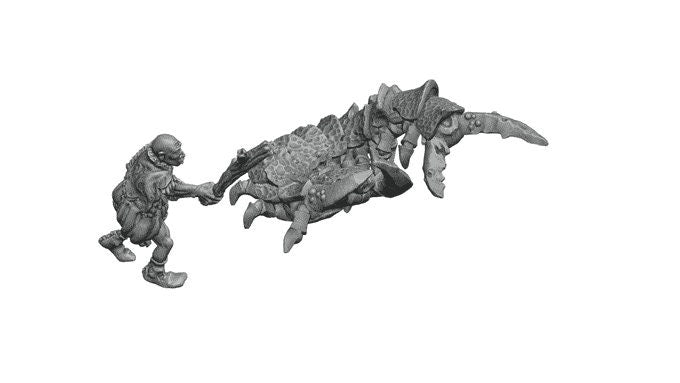Hundertfüßler Urzeit StoneAxe Miniatures 3D DnD Tabletop RPG  Dungeons and Dragons Figur Miniature  Tiere