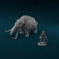 Mammoths from The Rampart by StoneAxe Miniatures