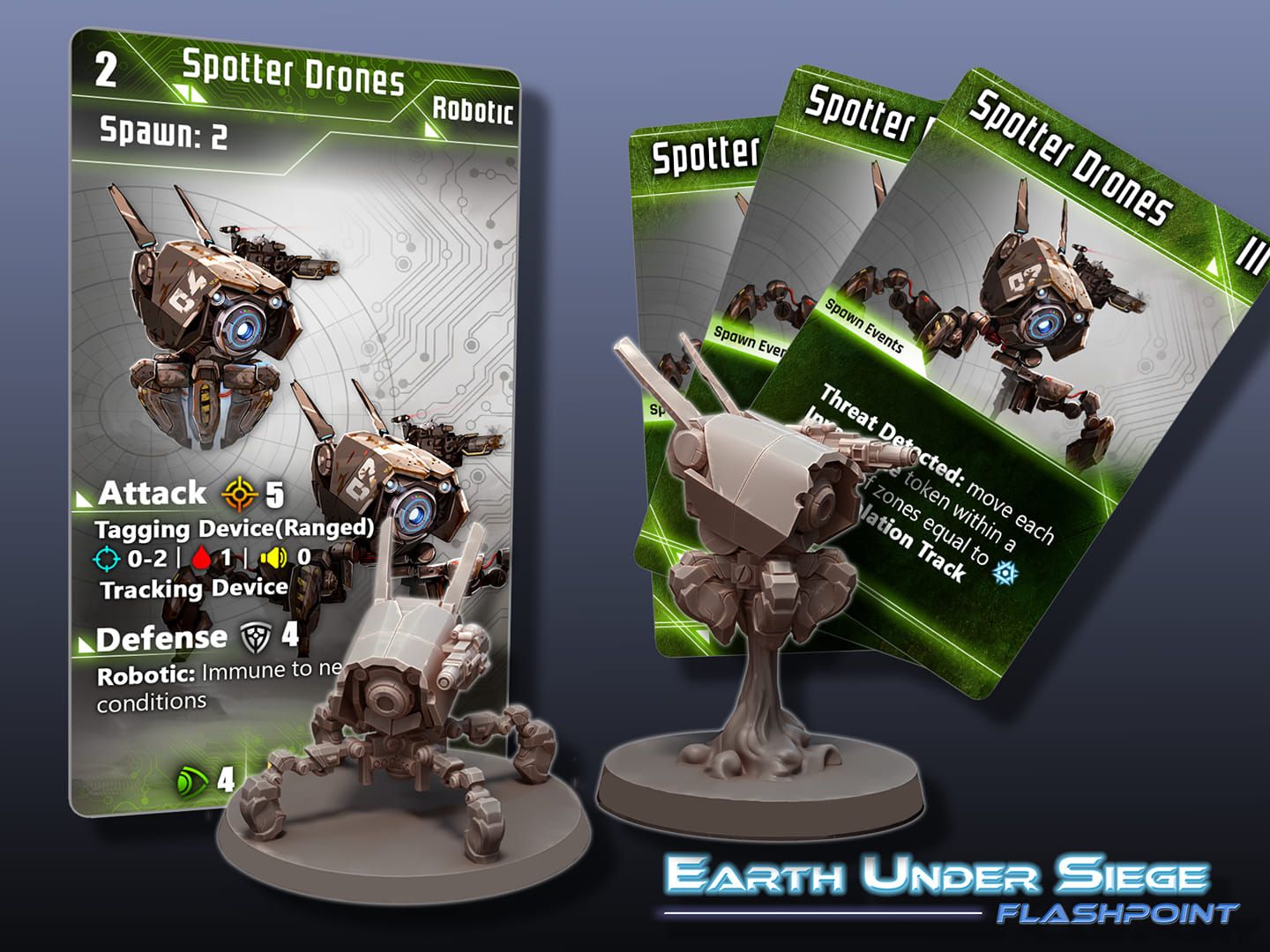 Earth Under Siege: Flashpoint Invasion Pledge + Operative Exoansion Kickstarter Ausgabe Englisch