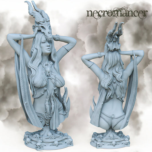 Boneflesh Necromancer Büste aus dem Set Fantasy Busts von Printomancer3d