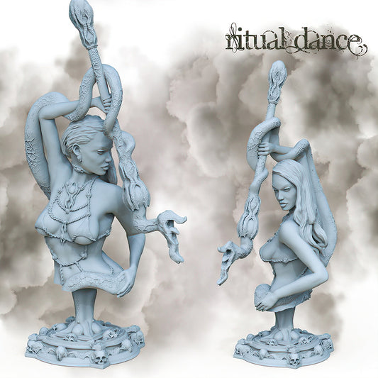 Ritual Dancer Büste aus dem Set Fantasy Busts von Printomancer3d