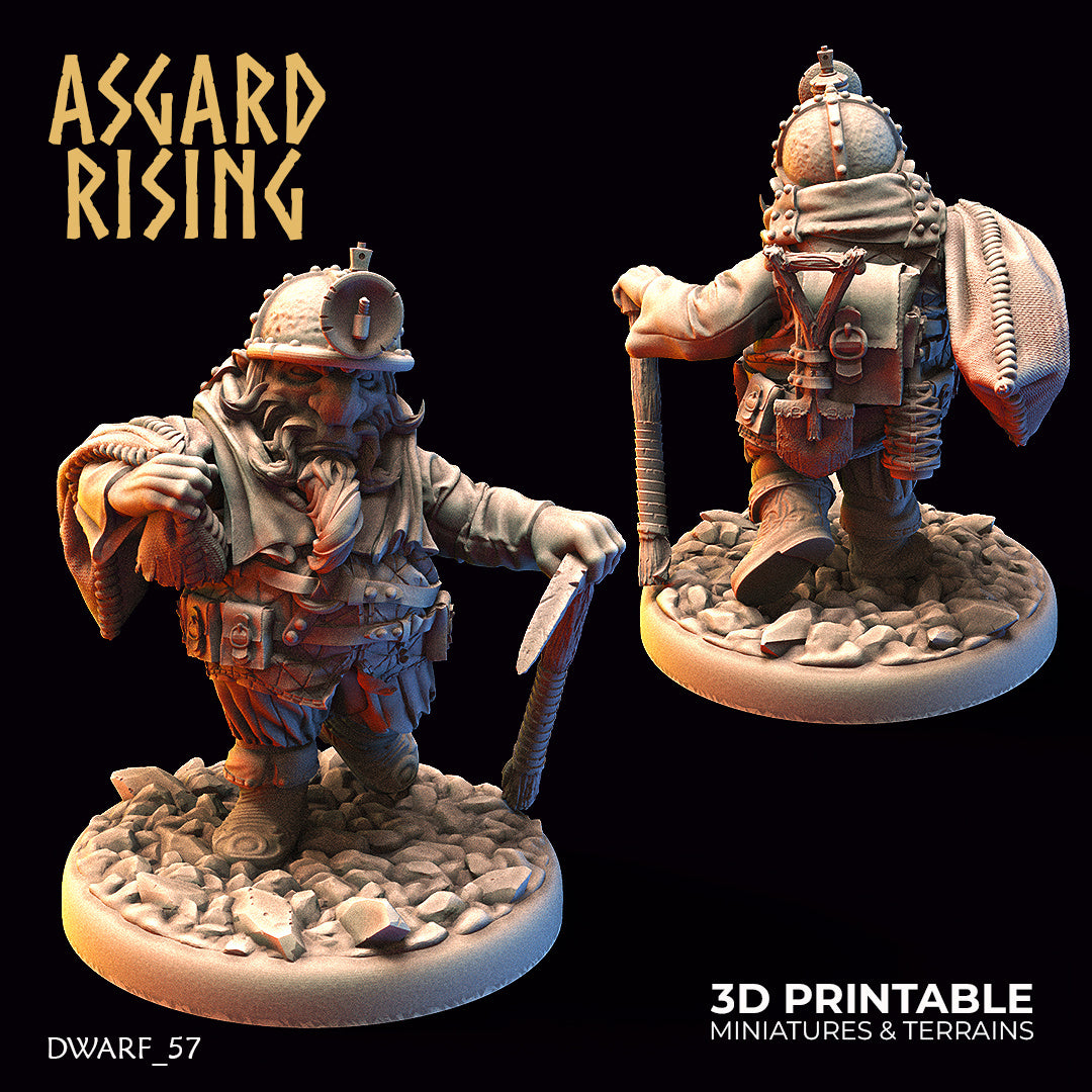 Dwarf Miners 2 Asgard Rising DnD RPG Tabletop