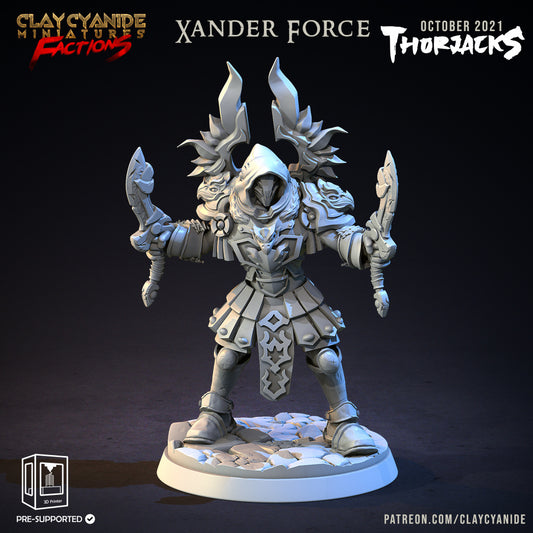Xander von der Faction der Thorjacks von Clay Cyanide Miniaturen für Brettspiele und RPG