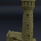 Leuchtturm Ruine Mittelalter 3D Terrain Gebäude Miniature Land DnD RPG Tabletop
