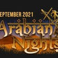 Djinn with magic lamp Arabian Nights 1001 Nights