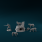 Wölfe mit Höhle aus The Rampart von StoneAxe Miniatures